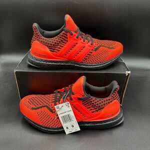 Adidas Ultraboost 5.0 DNA Solar Red Black G54961 Men's Size 8